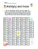 Easter Multiply and Color Activity