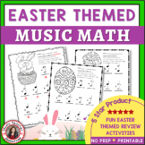 Music Math Worksheets - Easter Music Activities - Elementa