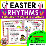 Easter Music Activities - Rhythm Worksheets - Elementary M