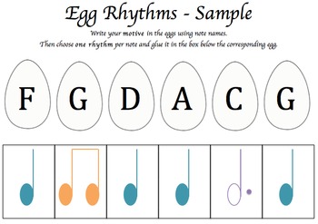 Preview of Easter Music Activity - Easter Egg Hunt and Composing by Chance