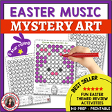 Easter Music Coloring Pages - Color by Music Note Mystery 