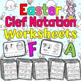Easter Music Worksheets | Easter Clef Notation Activities