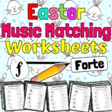 Easter Music Worksheets | Easter Music Match Activities