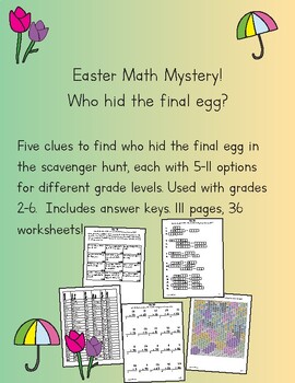Preview of Easter Mystery Math