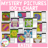 Easter Mystery Pictures 100's Chart Color by Number