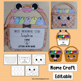 Easter Name Craft Egg Basket Writing Activities Bulletin B