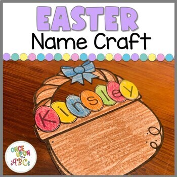 Preview of Easter Name Craft | Spring Activity Preschool PreK Kindergarten
