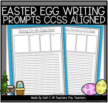 Preview of Easter Writing Prompts Narrative and Opinion Spring Writing Papers First Grade