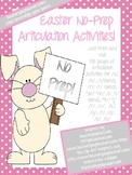 Easter NO PREP Speech Therapy Articulation Packet!