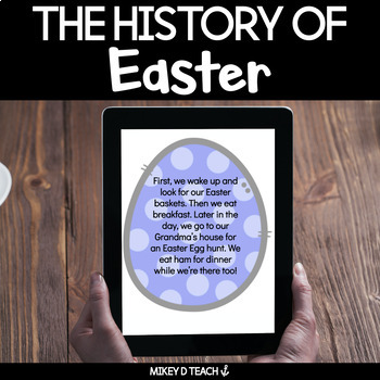 Preview of Easter Nonfiction Reading & Writing Activities - Holidays - Vocabulary - DIGITAL