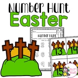 Easter Number Hunt 1-20 Write the Room Worksheets