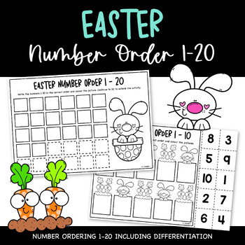 Preview of Easter Number Ordering 1-20