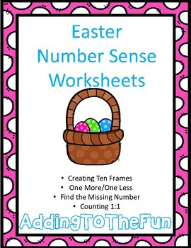 Preview of Easter Number Sense Worksheets