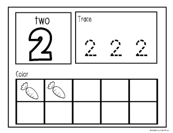 Easter Number Worksheets by Enchanting Little Minds | TpT