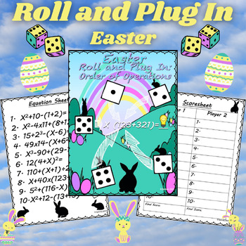 Preview of Easter Order of Operations / PEMDAS Activity | 5th & 6th Grade Math