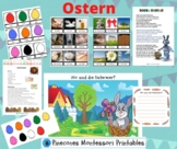 Easter - Ostern - German Montessori pack - colours, prepos