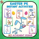 Easter PE Instant Activities- 20 Movement Signs
