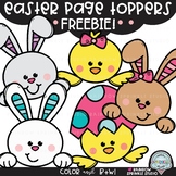 Easter Page Toppers FREEBIE {page topper clipart}