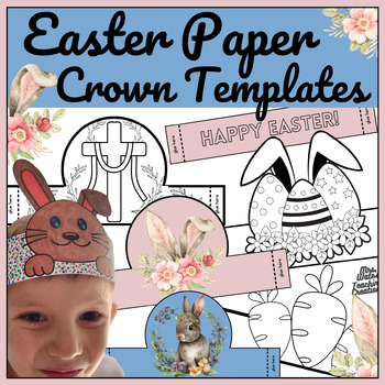 Preview of Easter Craft Crown & Headband Templates for Spring Activity