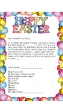 Easter Party Letter