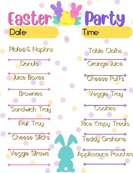 Preview of Easter Party Sign-Up