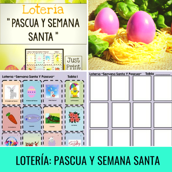 Preview of Easter Pascua Y Semana Santa Spanish Bingo Game