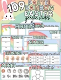 Easter Pastel Rainbow Google Slides + Blanks to Customize,
