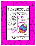 Easter - Patchwork Pictures - 16 Picture with Word Coloring Pages