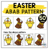 Easter Patterns Worksheets Activities for Preschool - AB Pattern