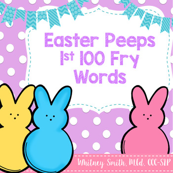 Preview of Easter Peep 100 Fry Words FREEBIE