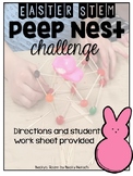 Easter Peep Nest Stem Challenge