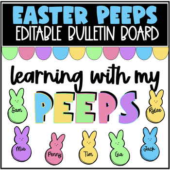 Preview of Easter Peeps Bulletin Board or Door Decor
