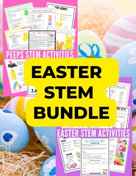 Preview of Easter & Peeps STEM Projects Bundle (Slime too)