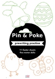 Easter Pin Poking - fine motor skills