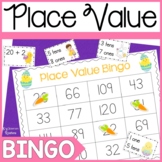 Easter Place Value BINGO Game for 1st Grade - Tens & Ones 