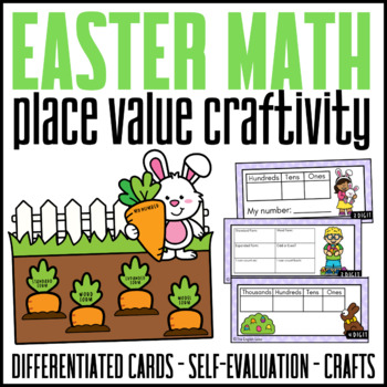 Preview of Easter Place Value Crafts | Easter Math Activity | Place Value Crafts