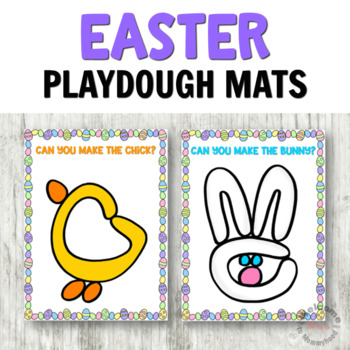 Easter Playdough Mats Free Printable - Fun-A-Day!