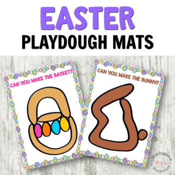 Easter Play Dough Mats for Fine Motor Centers by Welcome to Montessori