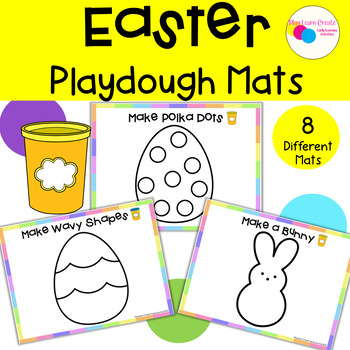 Preview of Easter Playdough Mats Fine Motor Activity for Preschool PreK and Kindergarten