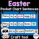Easter Pocket Chart Sentences & Easter Basket Craft, Color Words