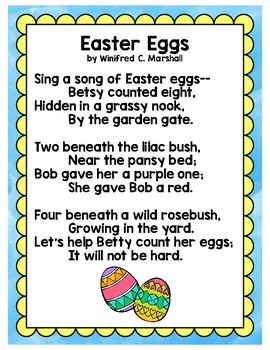 Easter Poems for FLUENCY by Laura Loves To Learn | TpT