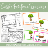 Easter Positional Language Bundle - Worksheets, Digital Sl