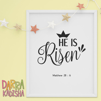 Preview of Easter Poster. He is Risen