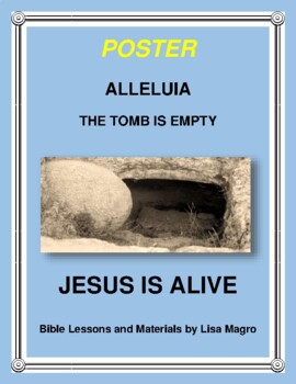 Preview of Easter Poster - JESUS IS ALIVE - Print & Hang!