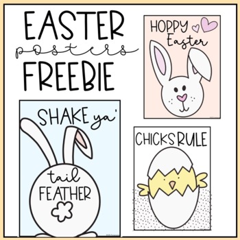 Preview of Easter Posters FREEBIE