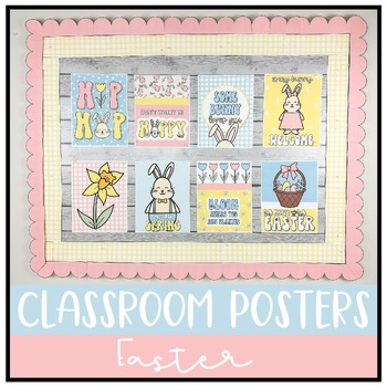 Preview of Easter Posters | Spring Classroom Decor | Bulletin Board