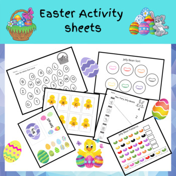 Preview of Easter Math and Literacy Activity