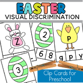 Easter Preschool Visual Discrimination Clip Cards with Let