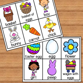 Easter Vocabulary Activity for Preschool, Pre-K, and Kindergarten