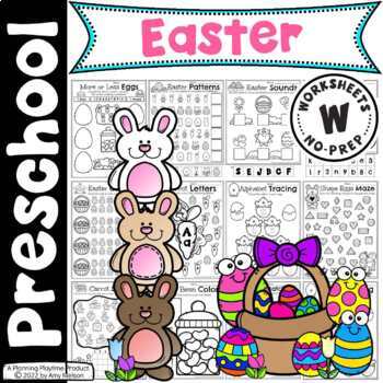 Preview of Easter Preschool Worksheets